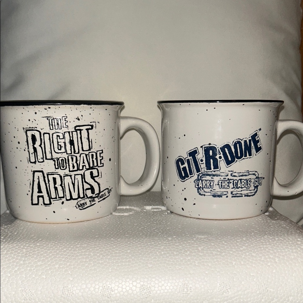 Larry the Cable Guy Mug Set of Two